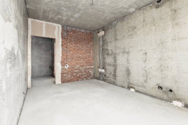 dekorasyon olmadan dairenin iç