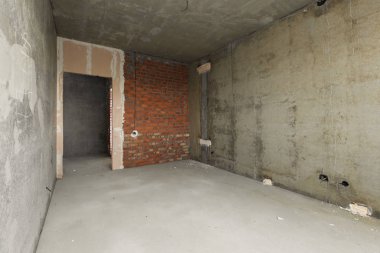 dekorasyon olmadan dairenin iç