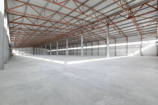 Interior Empty Warehouse Garage — Stock Photo, Image