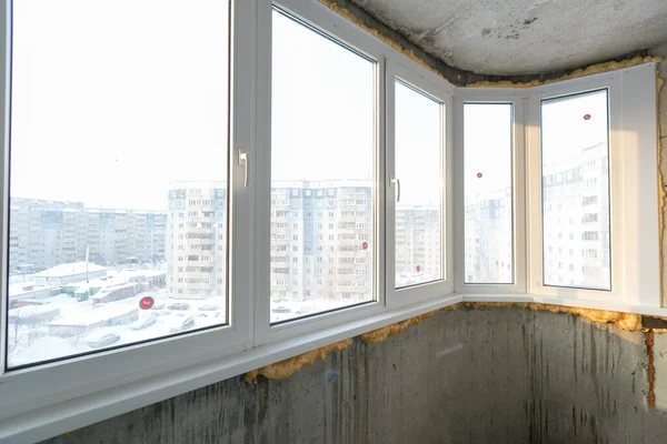 Blick Vom Balkon Des Mehrfamilienhauses — Stockfoto