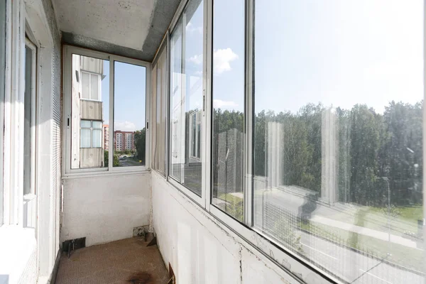 Blick Vom Balkon Des Mehrfamilienhauses — Stockfoto