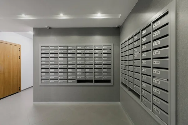 Mailboxes Lobby Apartment Building — Stock Photo, Image