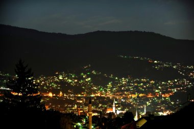 Saraybosna panorama geceleri