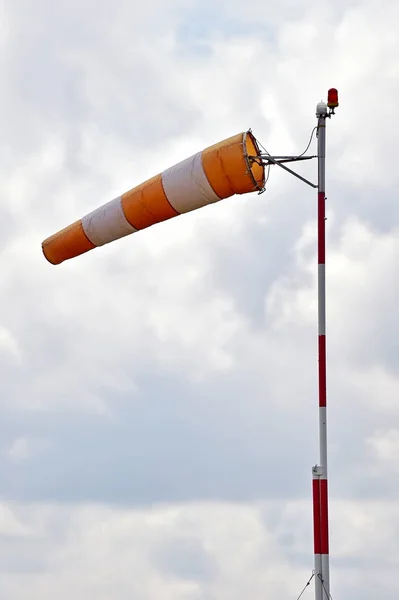 Windsock blown by the wind — Stock Photo, Image