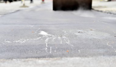 Asfalt Serme çelik tekerlekli silindir ile