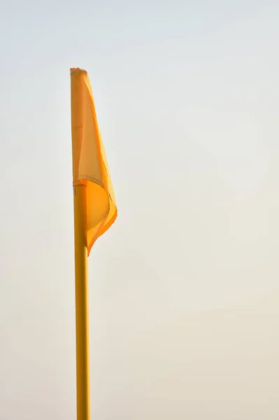 Yellow corner flag — Stock Photo, Image