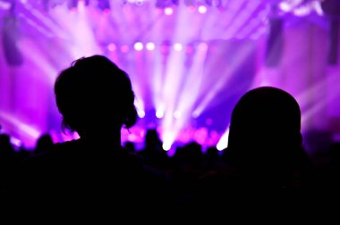 İnsan bir güzel lazer Şovu izliyor. Ufuk yansıma