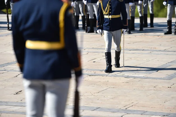 Guardia d'onore durante una cerimonia militare — Foto Stock