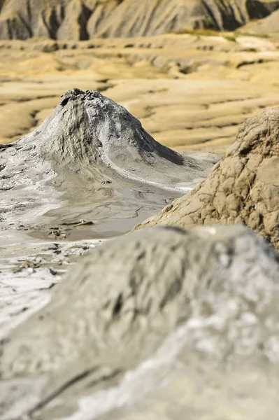 Mud volcanoes also known as mud domes — Stock Photo, Image