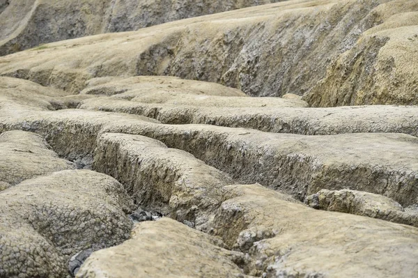 Mud volcanoes also known as mud domes in summer season — Stock Photo, Image