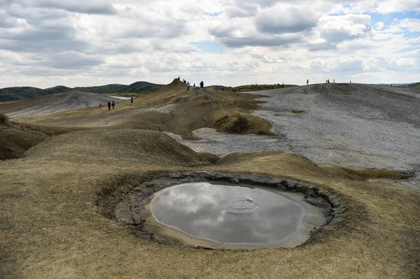 Mud volcanoes also known as mud domes — Stock Photo, Image