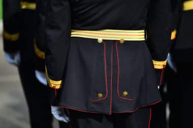 Bir askeri tören sırasında şeref kıtası