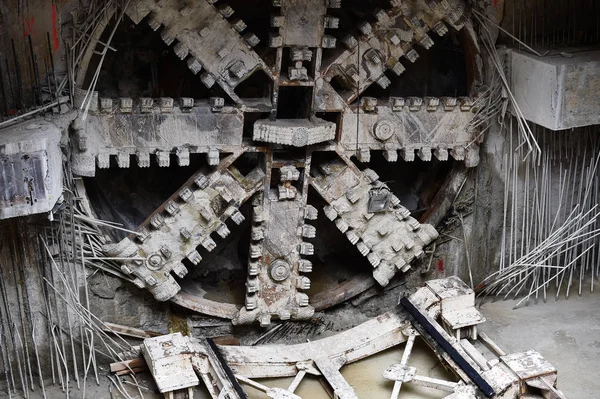 Tunnel boring machine in action