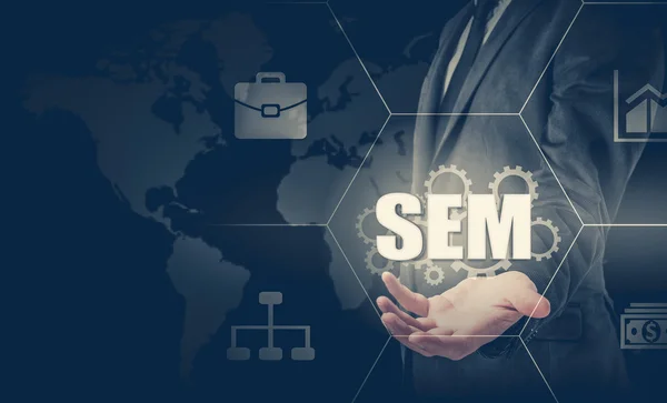 SEM arama motoru pazarlaması. İş stratejisi kavramı