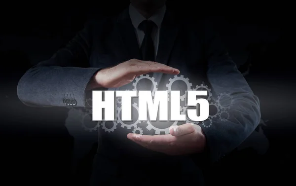 Технологии, Интернет и сетевая безопасность. HTML5 — стоковое фото