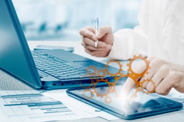 İş iyileştirme ve artış istatistikler kavramı