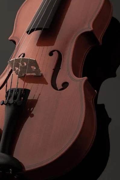 小提琴演奏乐器的乐团特写黑色 — 图库照片