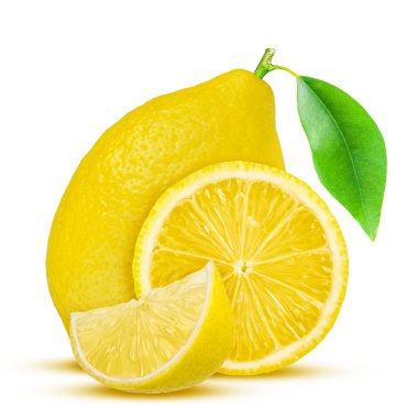 Limon. Yarısı meyveli ve beyaz yapraklı.