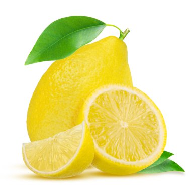 Limon. Yarısı meyveli ve beyaz yapraklı.