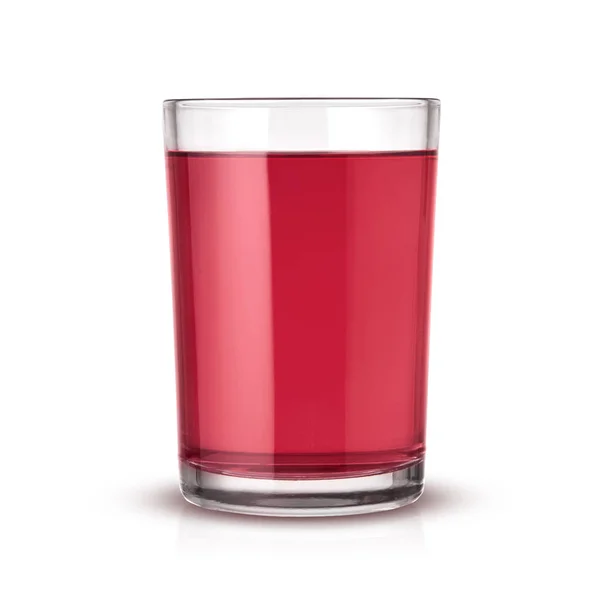 Jus de cerise isolé sur fond blanc — Photo