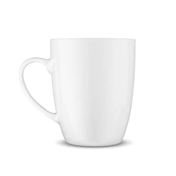Белая чашка на белом фоне Стоковое Изображение