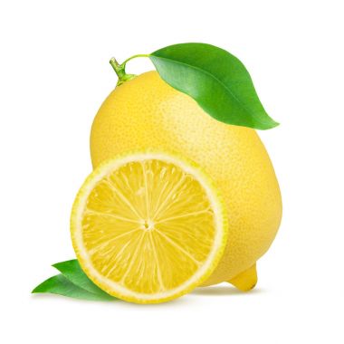 Limon. Yarısı meyveli ve beyaz yapraklı.