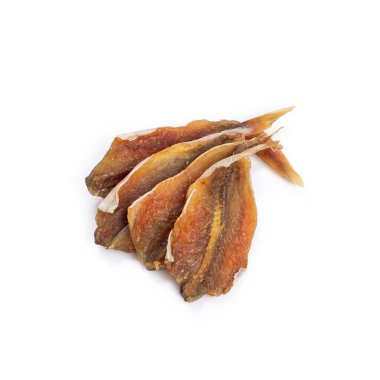 Balık beyaz bir arka plan üzerinde izole ram kurutulmuş