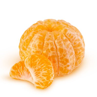 Beyaz yapraklı taze mandalina.