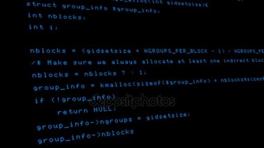 Bilgisayar ekranı terminalinde çalışan bir hacker kodu