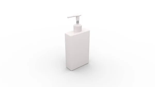 Bottle Instant Antiseptic Hand Sanitizer Transparent Gel Isolated White Background — Stock Photo, Image