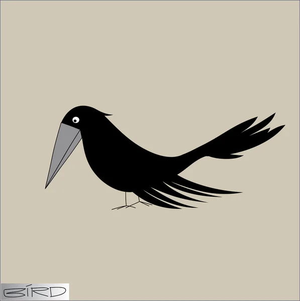 Grafický obrázek ptáků — Stockový vektor