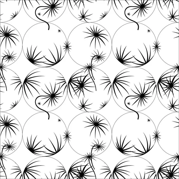 tek renkli dandelions vektör sorunsuz dokusuna