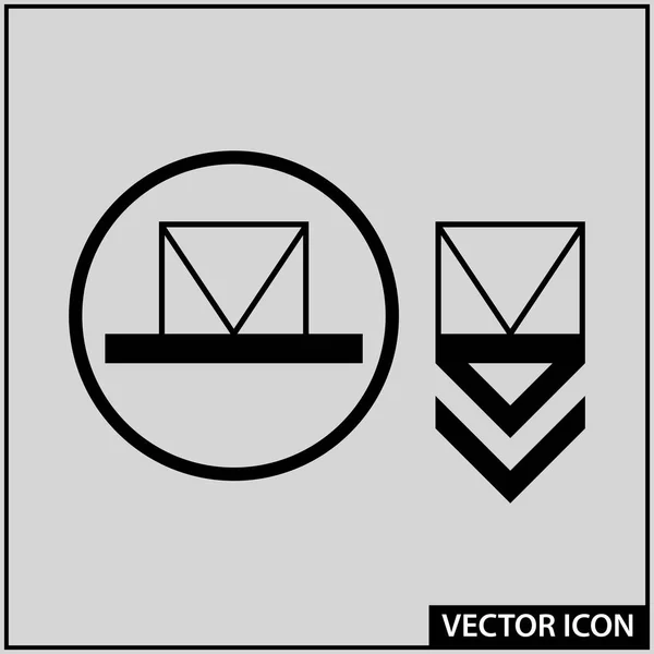 Vektor Symbol Der Mail Nachricht — Stockvektor
