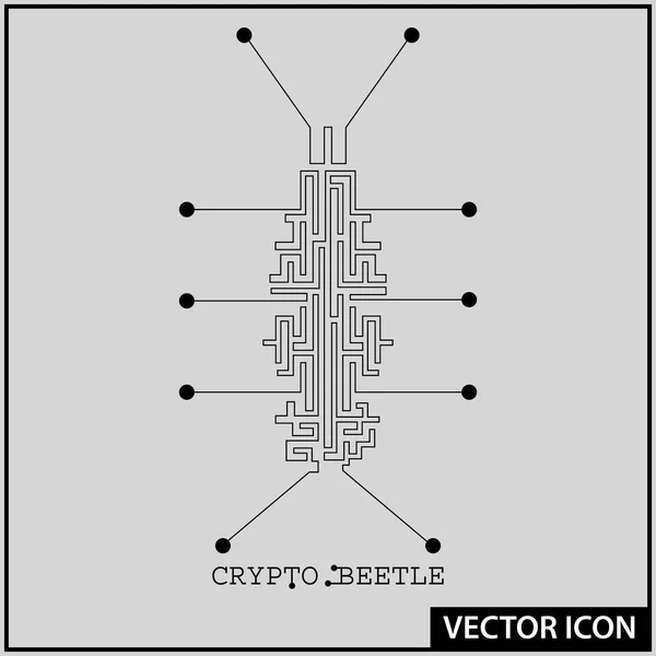 Векторний Значок Криптографічної Технології Стоковий вектор
