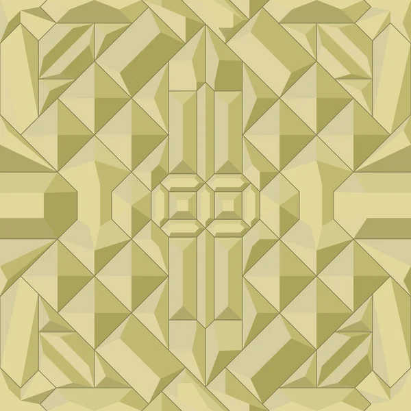 Altın Mozaik Pürüzsüz Vektör Dokusu — Stok Vektör