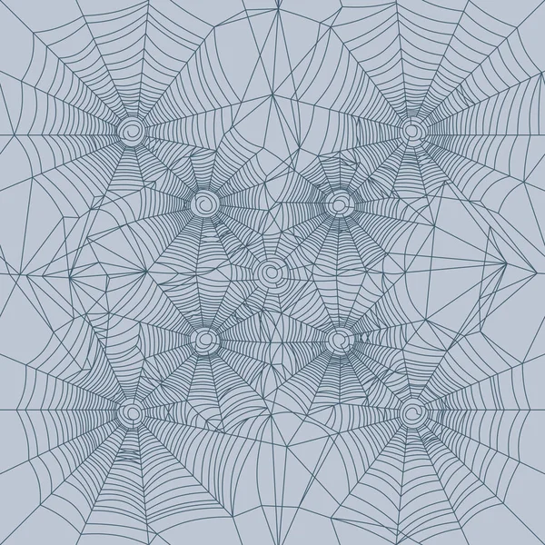 Spider Web Seamless Vector Texture — Stock Vector