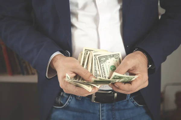 Man hand money — Stock Photo, Image