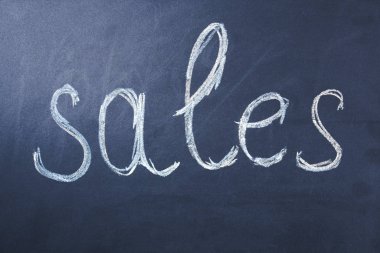 Tahtadaki satış kelimesi