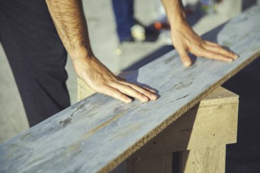 Doğada insan eli ahşap.