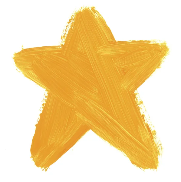 Sárga csillag — Stock Fotó