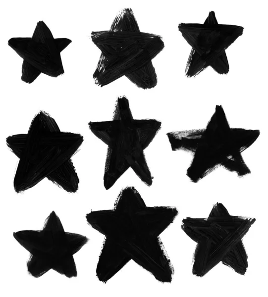 Design de estrelas negras — Fotografia de Stock