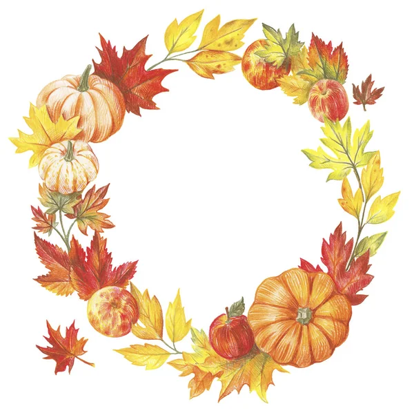 Autumn wreath — Stock Photo, Image