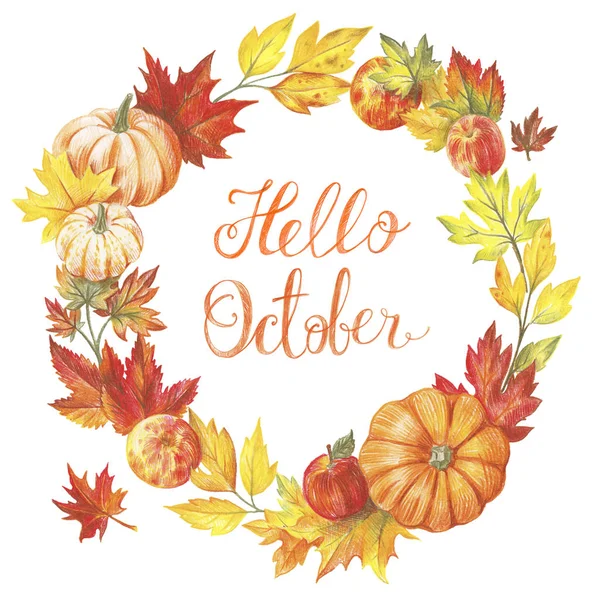 Hello October — Stock Photo, Image