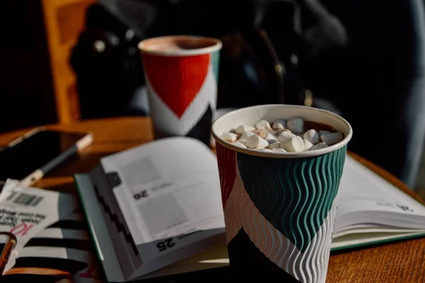 Taza Café Cacao Desayuno Taza Mañana — Foto de Stock