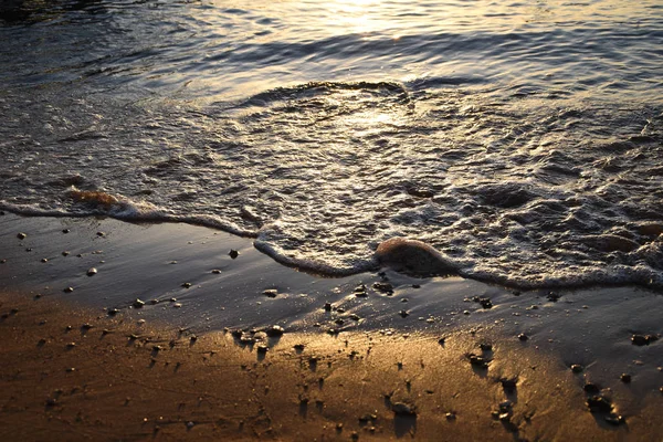 Vågor Strand Hav Sand Sommar — Stockfoto