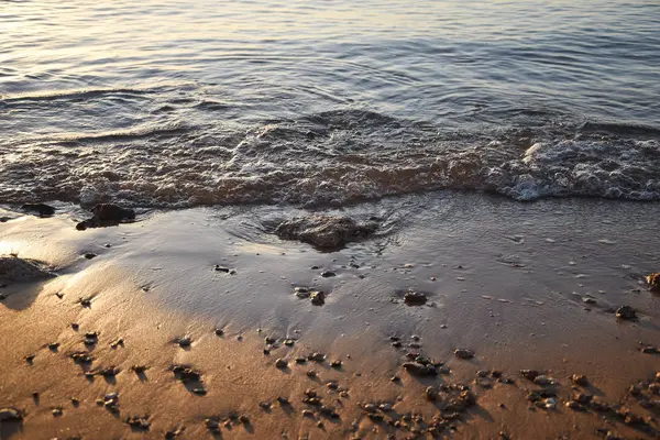 Vågor Strand Hav Sand Sommar — Stockfoto