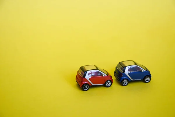 Carros Brinquedo Fundo Lugar Para Texto — Fotografia de Stock