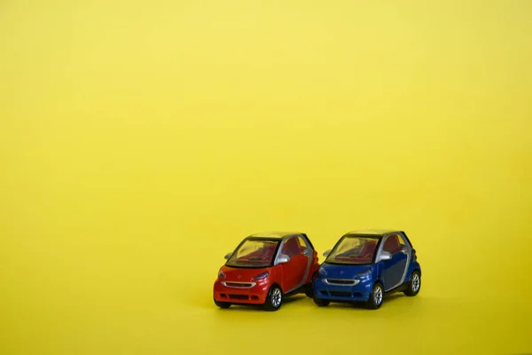 Carros Brinquedo Fundo Lugar Para Texto — Fotografia de Stock