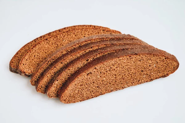 Rye bread isolated in the white background — ストック写真