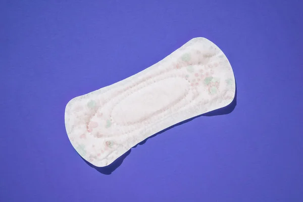 Sanitary Pad Purple Background Menstruation Sanitary Pad Woman Hygiene Protection — Stock Photo, Image